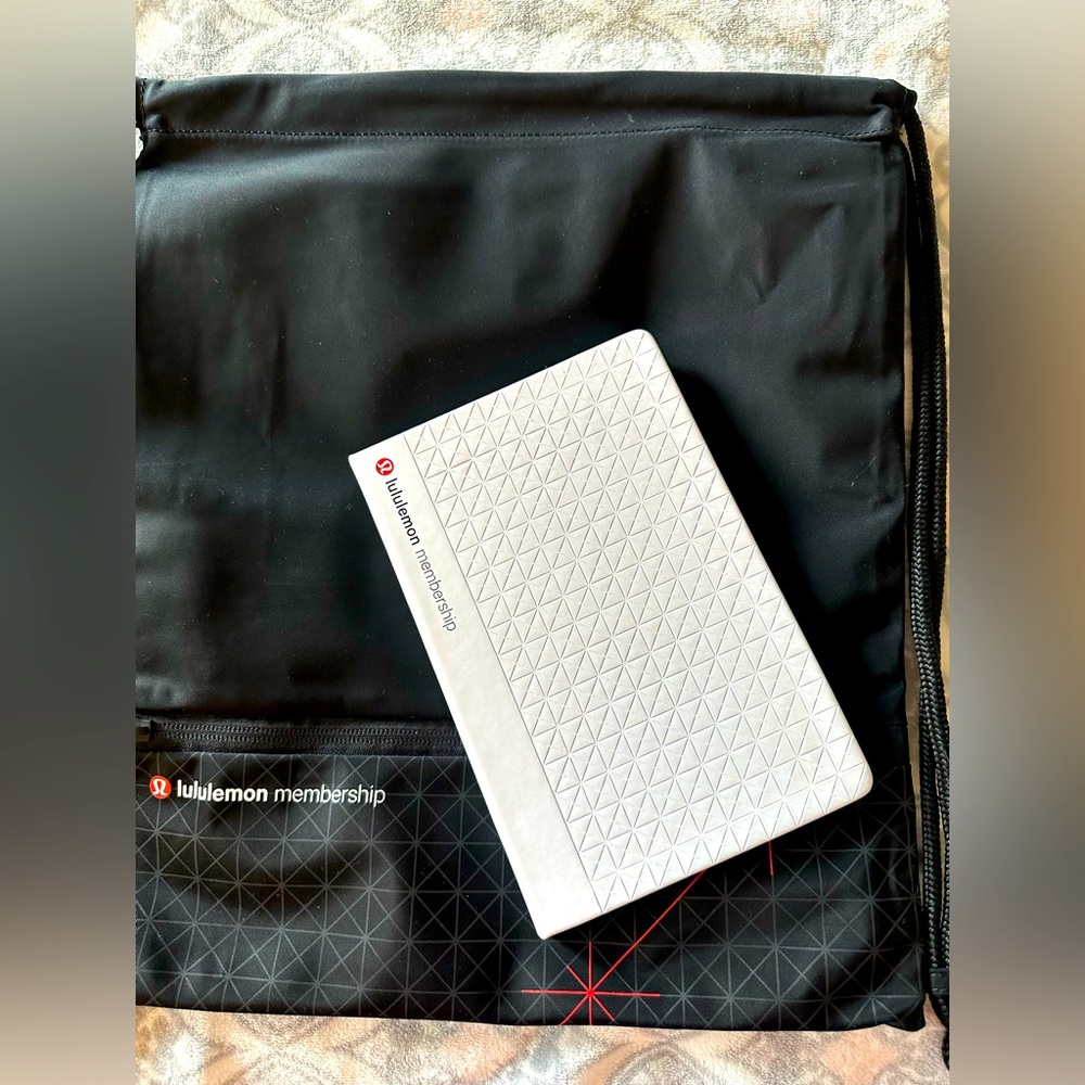 Lululemon membership backpack and notebook NWOT